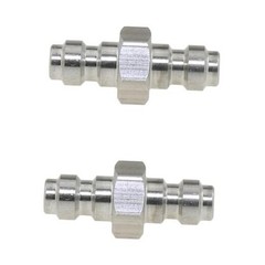 2PCS Dual Male Quick Disconnect Adapter Stainless Steel Double Male Quick