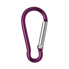 10 PCS Aluminum Carabiner D Shape Spring Clip Snap Key Hook Keychain Buckle