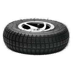 4-Pack Front Rear 9×3.50-4 Tire on Wheel for Mobility Scooter Wheelchair Mower