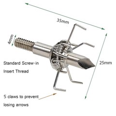 12PK 100/125 Grain Small Game Broadheads Judo Points & Hammer Mixed Set