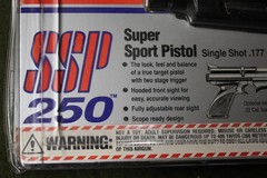 Crossman SSP 250 Bolt Action CO2 .177 Caliber Pellet Pistol