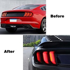 Tail Light Lamp Cover Guard Trim Frame Bezels Decoration 2018+ Smoke Black