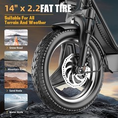 749W Off-road Electric Scooter, 48V 15A Large-capacity Battery, 35 Miles