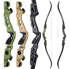 62″ ILF Recurve Bow 25-60lbs Takedown 19» Aluminum Riser Archery Hunting Shoot