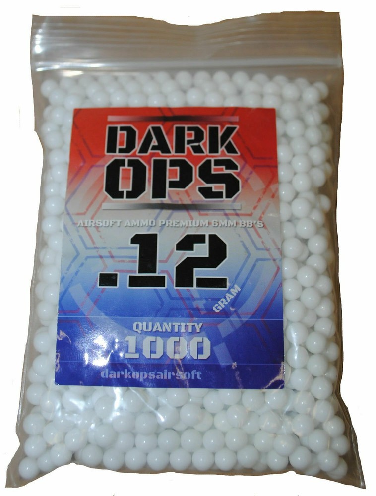 Quality Airsoft Gun Rifle Bullets 0.12 Gram 6 mm BB’s Pellets Ammo 1000 per Bag