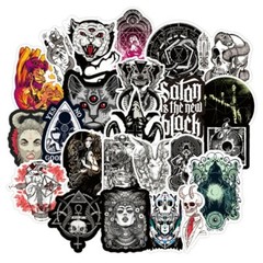 20pcs Demonic Stickers Devil Witchcraft Pentagram Gothic Dark Sticker Vinyl