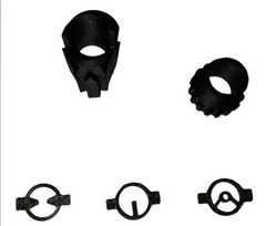 3D Printed Globe Front Sight for Umarex Fusion 2 + 3 Inserts – Carbon Fiber PETG