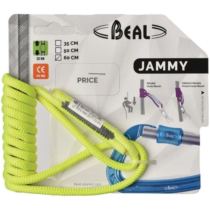 Beal Jammy Prusik/Friction Hitch Cord- 60CM Yellow