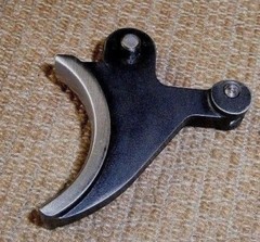 TWO TONE BLACK / POLISHED Roller Trigger Less Friction for Crosman 2240 1322 etc