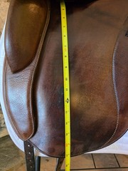 18″ Schleese Link I Havana Brown Monoflap Dressage Saddle X- Wide Tree