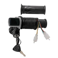 24V 36V 48V Universal Twist Throttle Grips & 2 Keys For Electric Scooter E-Bike