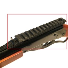 Buck Rail – Daisy Red Ryder – Picatinny Red Dot/Scope Mount [Black ABS]