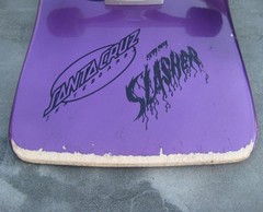 Santa Cruz Keith Meek Slasher Retro Reissue Purple Skateboard Complete Deck READ