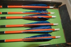 Ben Pearson Vintage Archery Hunting Arrows For Recurve/Long Bow – 6 Arrows