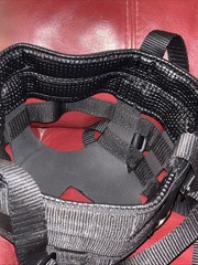 Barn and Stable adjustable Black Nylon/Rubber Horse Pony Yearling Grazing Muzzle