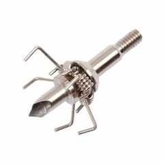 12x 100 Grain Small Game Broadheads Judo & Hammer Arrow Tips Screw-in Arrowheads