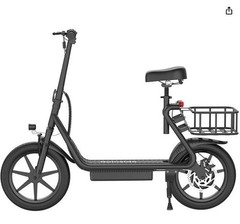 AOVOPRO Electric Scooter with Seat, Commuter Foldable, 500W 10.4Ah Battery 22mph