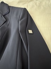 Equiline Women’s Italia Dressage Coat In Navy W Crystal Embellished Buttons 44