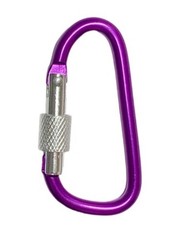 3″ LOCKING D-CLIP HOOKS utility aluminum Carabiner FOR camping/hiking/climbing