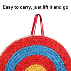 Portable Outdoor Straw Archery Target 50cm Diameter for Shooting Practice