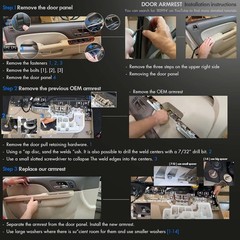 80995 Front Left Driver Side Armrest Repair Kit Fit for Chevy Silverado Suburban