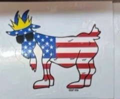 Goat USA Lot Of 3 Stickers OG Chuck Blue, USA Freedom Flag, Maryland State Flag