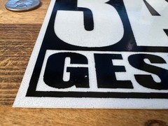 Geser 3A Reflective Sticker Crew Tag Slap Graffiti Freights Throw Up MSK CBS OTR