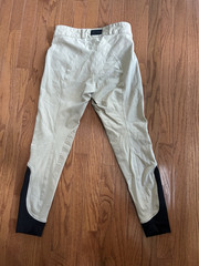 Dover Saddlery Riding Breeches 26 Tan Knee Patch Equestrian Pants
