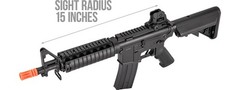Double Bell M4 Ris Cqb Aeg Airsoft Rifle W/ Metal Gearbox [Polymer Body] (Black)