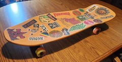 Dogtown Jay Adams «Rat Face» Skateboard w/Clear Grip Over Stickers, Snot Wheels