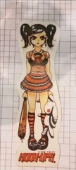Extra Large HOOK-UPS Sticker Goth Girl Skater Surfer Set Of 2- WWSHIPPING