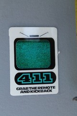 411 VM Video Magazine Kick Back Remote 90’s GB7b Vintage Skateboarding STICKER