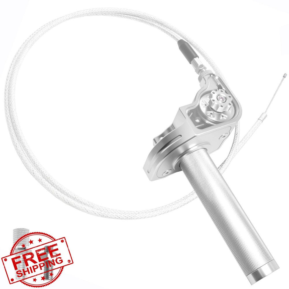 VUOZIP 7/8″ throttle silver