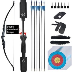 20/30/40lbs 54» Archery Takedown Recurve Bow Set Hunting for Beginner Teenager
