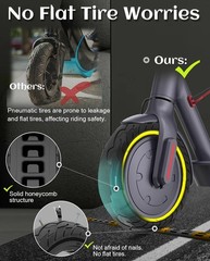 10×2.125 Solid Tire, Scooter Tire Fit for Turboant X7 Gotrax Apex Hiboy S2 Pr…