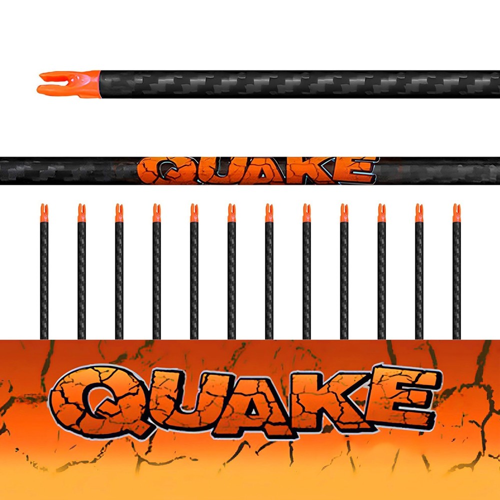 Element series carbon arrows .244 ID 6mm Quake 1 Doz Bare Shaft 350 Spine .001