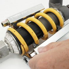 Motorcycle coil spring compressor