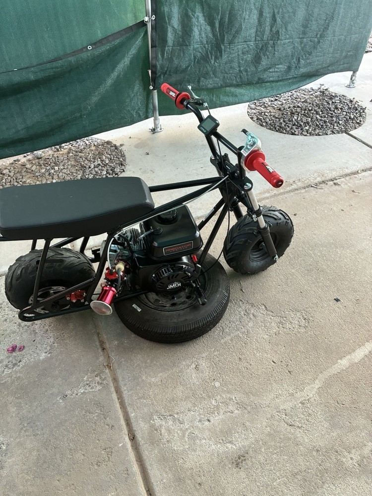 (Price negotiable) frp gmb 100-212 Gas-Powered Mini Bike Fat Tires Black