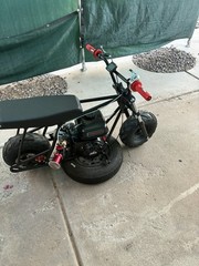 (Price negotiable) frp gmb 100-212 Gas-Powered Mini Bike Fat Tires Black