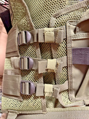UNBRANDED Military Tactical Vest With Gun Holster Green ADJUSTABLE( NEW NO TAGS)