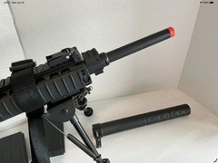 SR25-MK110 Airsoft AEG DMR, Several Accessories, Case Included