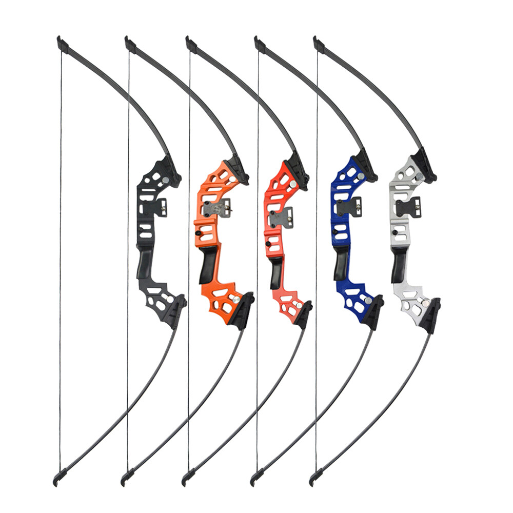 60″ Straight Bow Set 30-40lbs Takedown Recurve Bow Archery Fishing Hunting Shoot