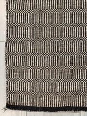 Vintage Wool Twill Weave Double Saddle Blanket | Geometric Southwestern Navajo