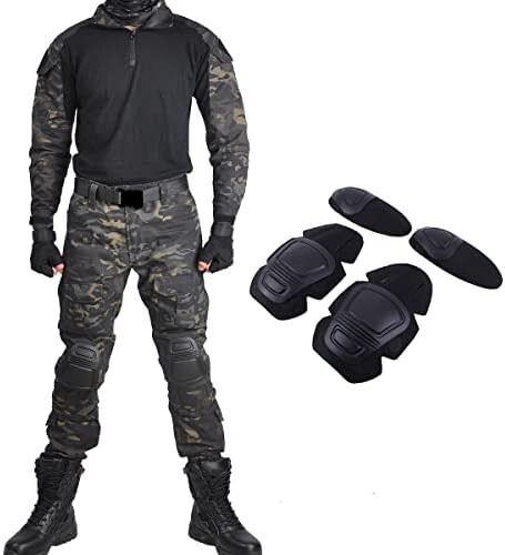 Black MultiCam Tatical Military Han Wild Battle Shirt + BDU Pants Sizes M-2XL