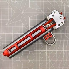 Full Metal Repeat Pocket Slingshot Comes with 1 Magazine 5 Bandsets Model C