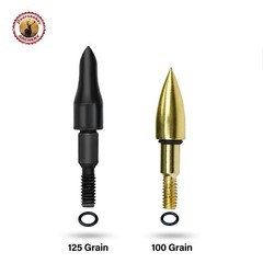 Deerseeker Archery Field Points Kit with O-Rings Weight 100/125 Grain Arrow T…