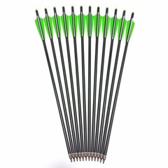 Hunting 20″ Carbon Arrows Crossbow Bolts OD 8.8MM 125 Grain Removable Tips Point