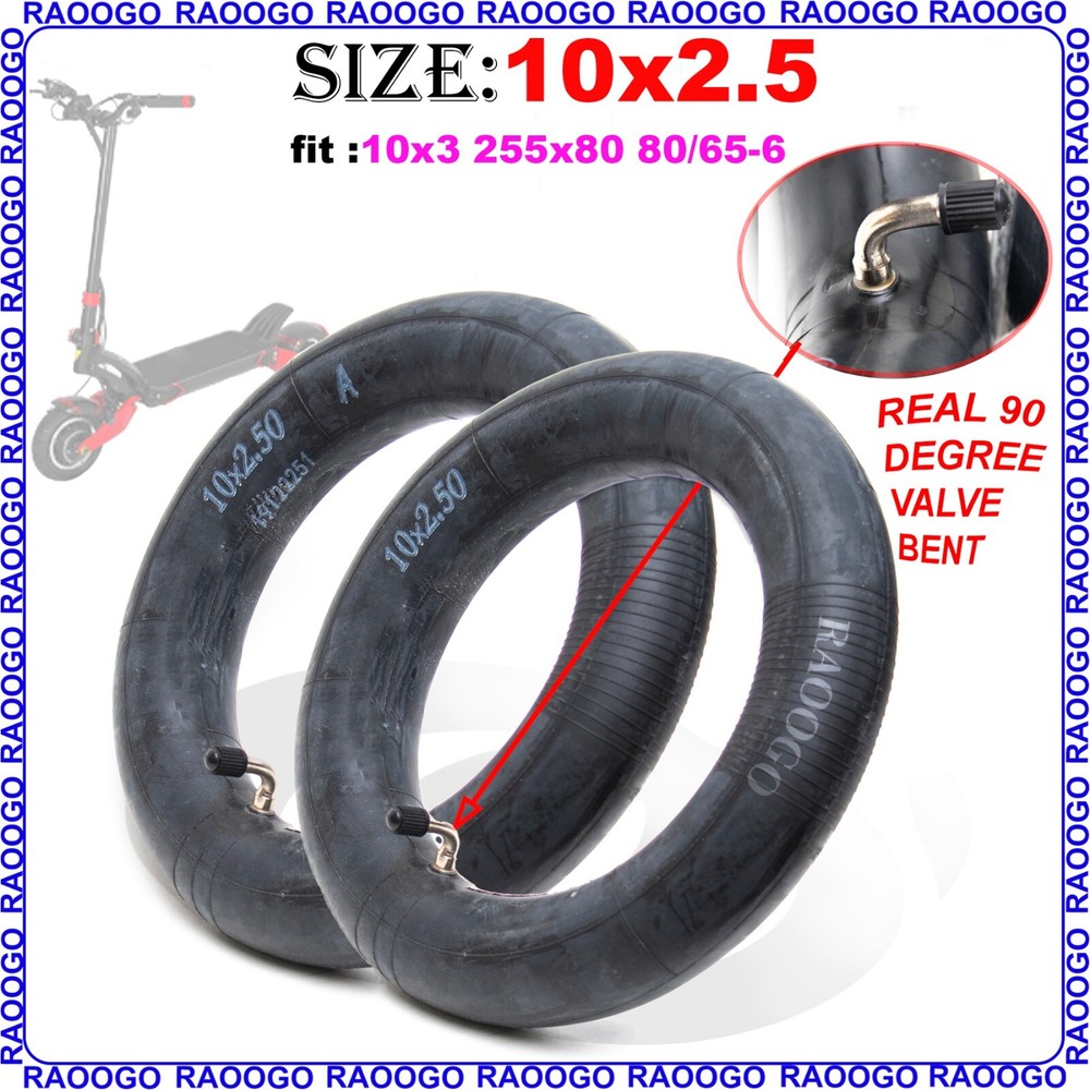 10×2.5 or 10×2.50 Inner Tube Tire fit 10×3 & 255×80 & 80/65-6 Electric Scooter