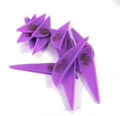 2.5″ Vanes Tonys All New Super Wave Archery Vanes Purple 50PK TNYSWV3343G