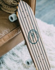 Striped Cruiser Skateboard Longboard – Southpaw Board Co. Built in USA